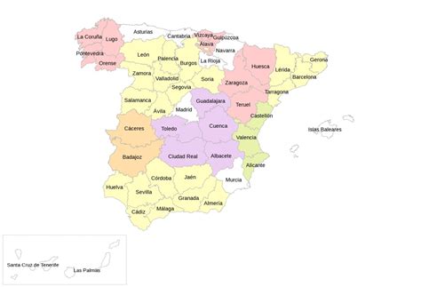 Mapa de las provincias de origen de la leche para Lactiber