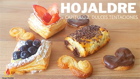 Variedad de usos dulces del hojaldre