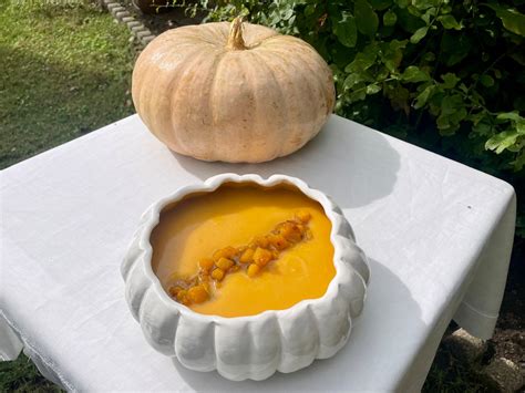 Plato típico con calabaza de peregrino inmadura como verdura