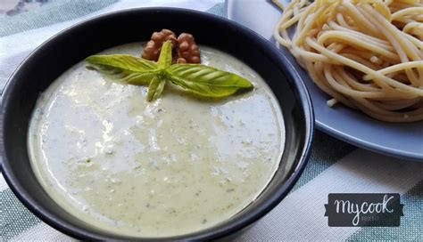 Salsa cremosa de nueces y queso de cabra