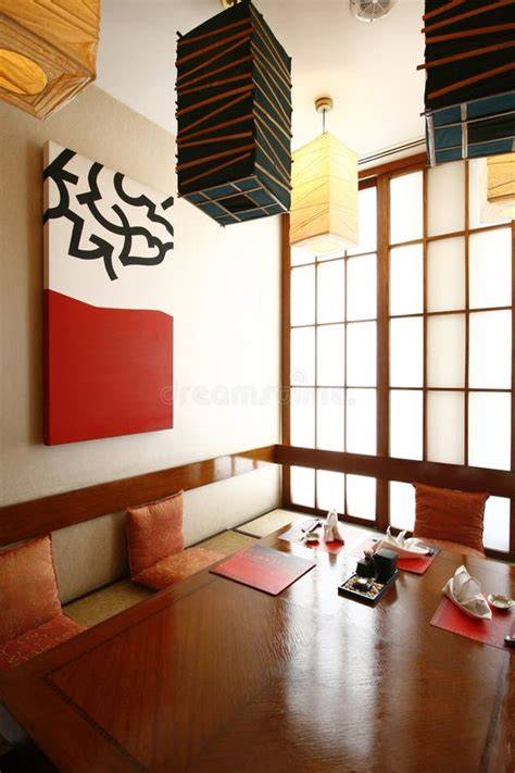Imagen del interior de un restaurante japonés moderno