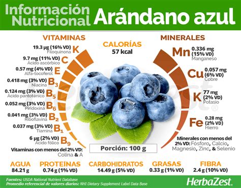 Propiedades nutricionales de los arándanos