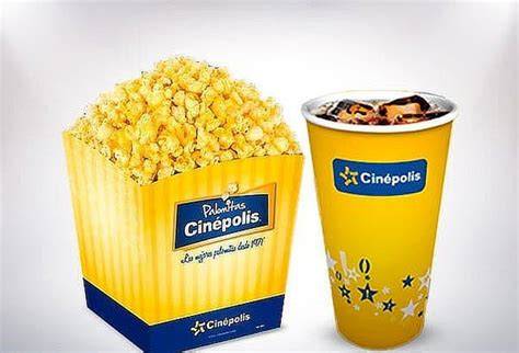 Combo de palomitas y refrescos de Kinepolis