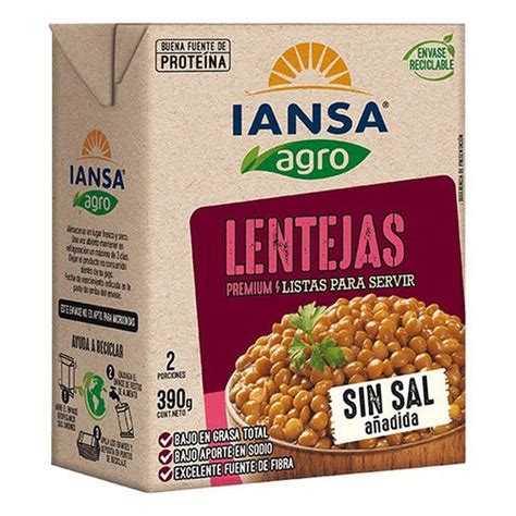 Lentejas espesas y listas para servir