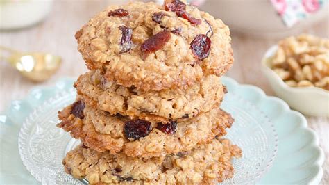 Galletas de avena con arándanos y frutos secos