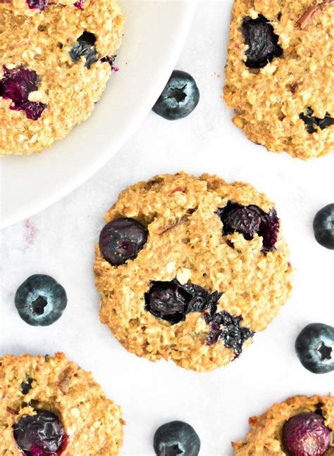Galletas de avena y arándanos sin gluten y sin azúcar