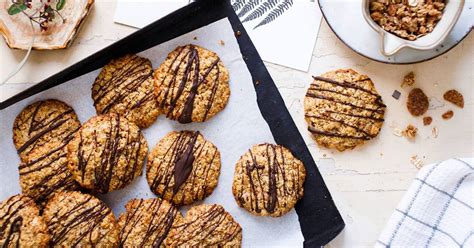 Detalle de ingredientes saludables para galletas