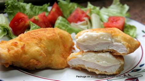 Pechugas cubiertas con salsa Villeroy enfriándose
