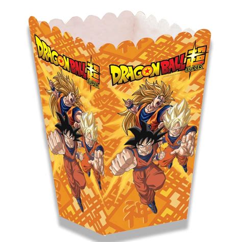 Diseños de cajas de palomitas Dragon Ball Z