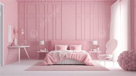 Habitación con sábanas rosa pastel