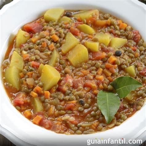Lentejas estofadas con verduras