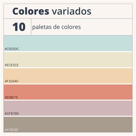 Paleta de colores que combinan con el coral pastel