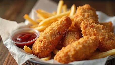 Tiras de pollo doradas en una sartén