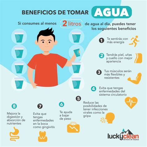 Infografía sobre los beneficios del agua de Burow