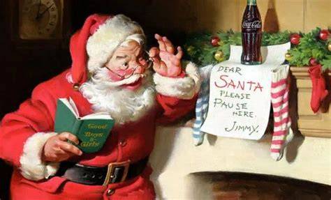Ilustración de Santa Claus de Coca-Cola