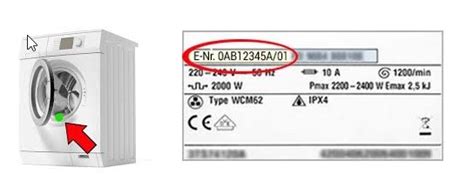 Etiqueta de modelo de un electrodoméstico Whirlpool
