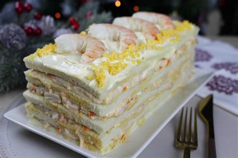 Pastel de marisco con langostinos