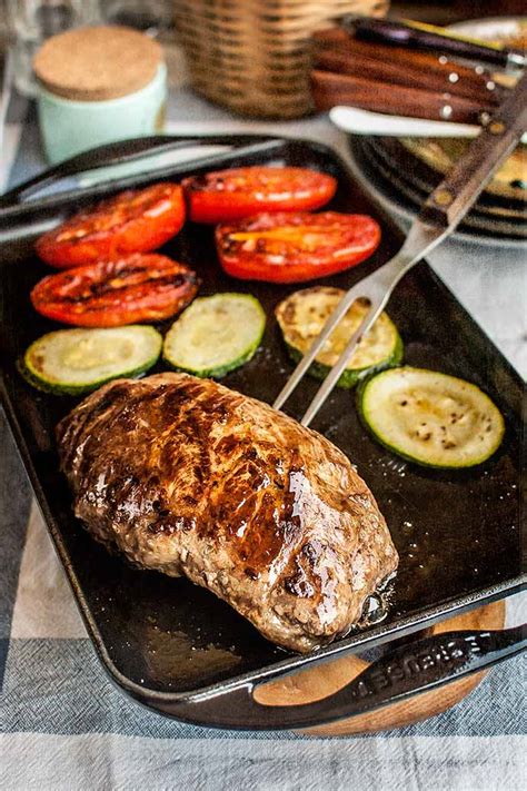 Presa ibérica a la plancha con verduras