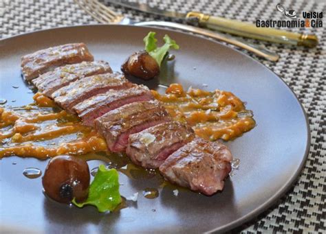 Plato de presa ibérica navideño