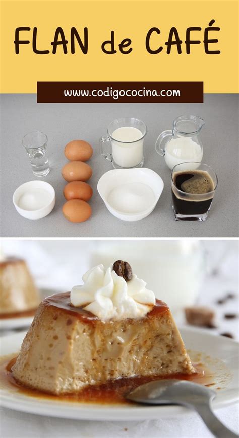 Ingredientes para flan de café