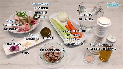 Ingredientes para caldo de morón