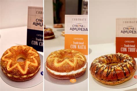 Variedad de coronas de la Almudena presentadas en el concurso