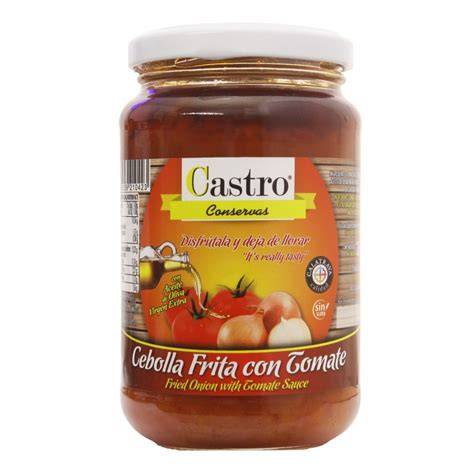 tarros de conserva de cebolla frita