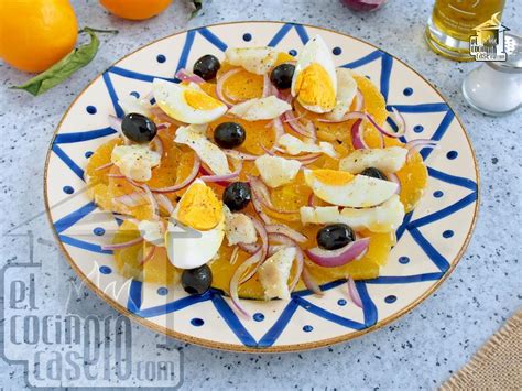 Remojón granadino con bacalao y naranja