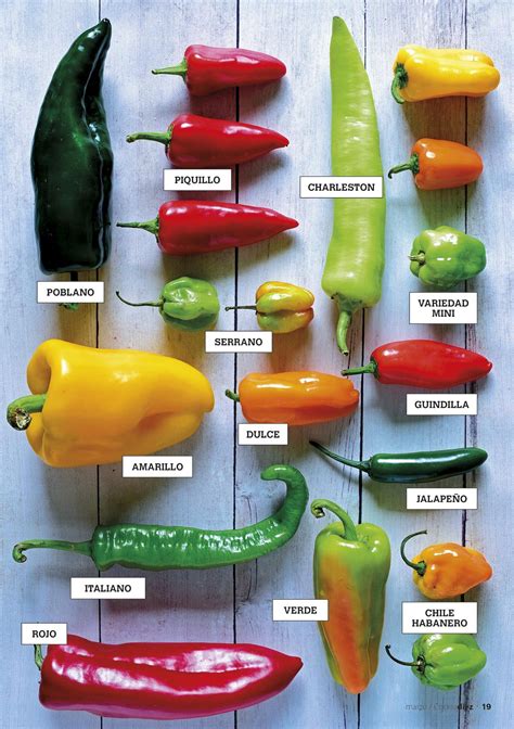 Variedades de pimientos picantes