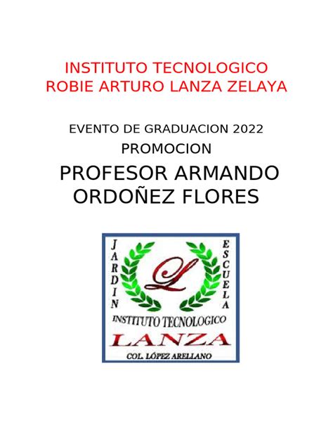 Portada del programa