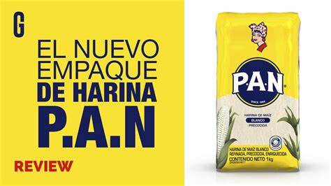 Empaque clásico de Harina P.A.N. sobre una mesa de cocina