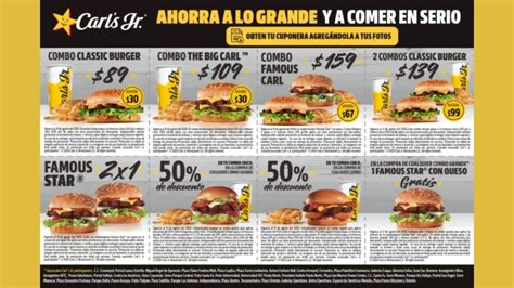 Infografía con los combos más populares de Hamburguesas El Corral