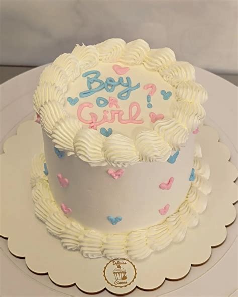Tarta de revelación de género para baby shower