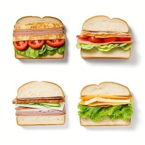 Variaciones de sándwich mixto con diferentes rellenos