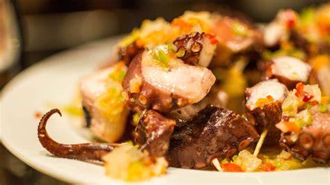 Salsas para acompañar el pulpo en tempura
