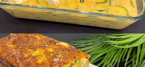 Ingredientes para pastel salado de calabacín y parmesano