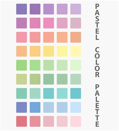 Paleta de colores pastel