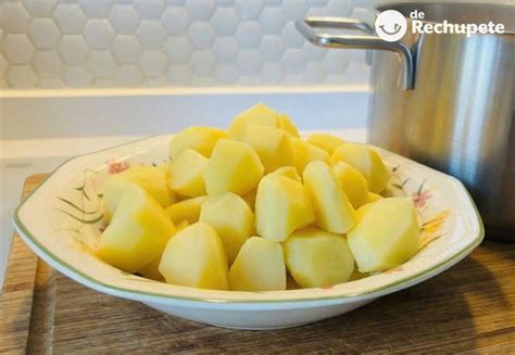 Patatas cocidas para puré