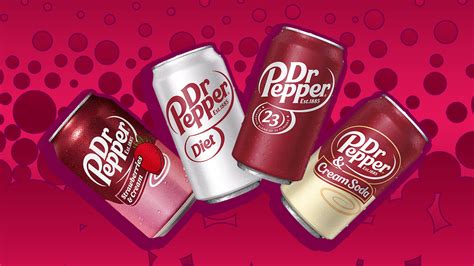 Diversidad de sabores y envases de Dr Pepper
