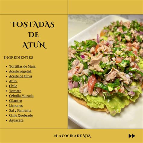 Ingredientes frescos para tostadas de atún