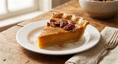 Tarta de calabaza lista para servir
