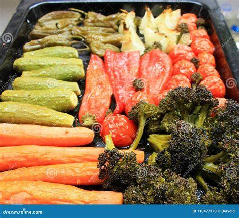 Variedad de verduras para asar