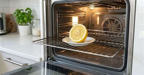 Horno encendiéndose para eliminar olores