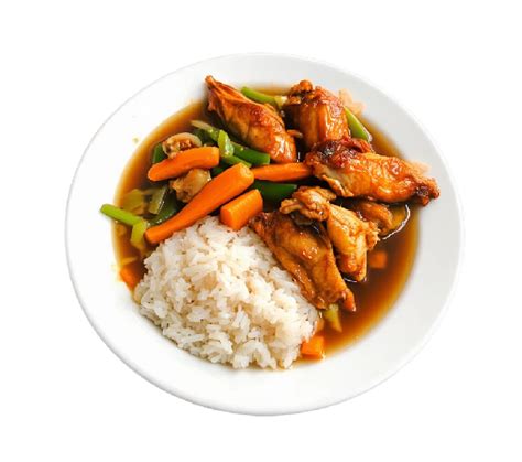 Verduras picadas y alitas de pollo