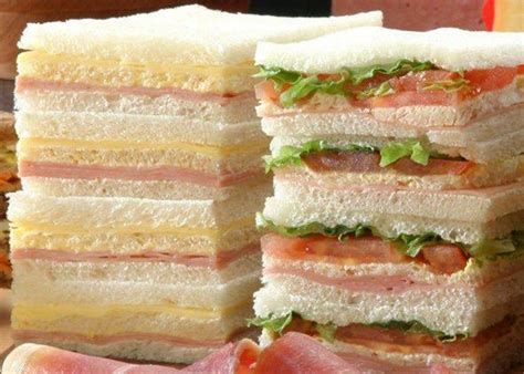 Tipos de sándwiches de miga: simples y triples