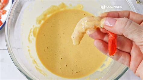 Masa para rebozado de langostinos