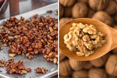 Tostado de nueces en horno