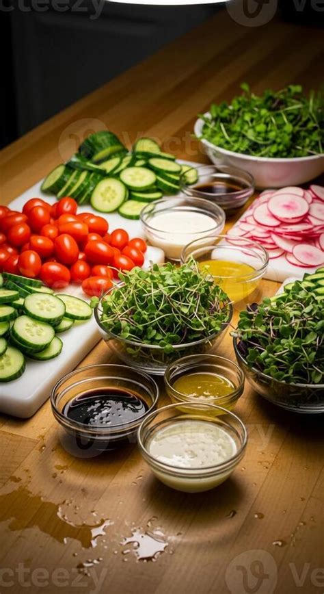 Variedad de vegetales y condimentos para hamburguesas