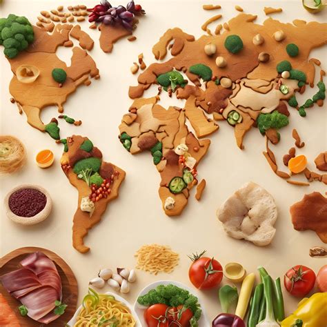 Mapa de Brasil destacando la diversidad culinaria