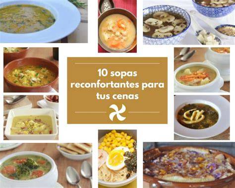 Variedades de sopas reconfortantes